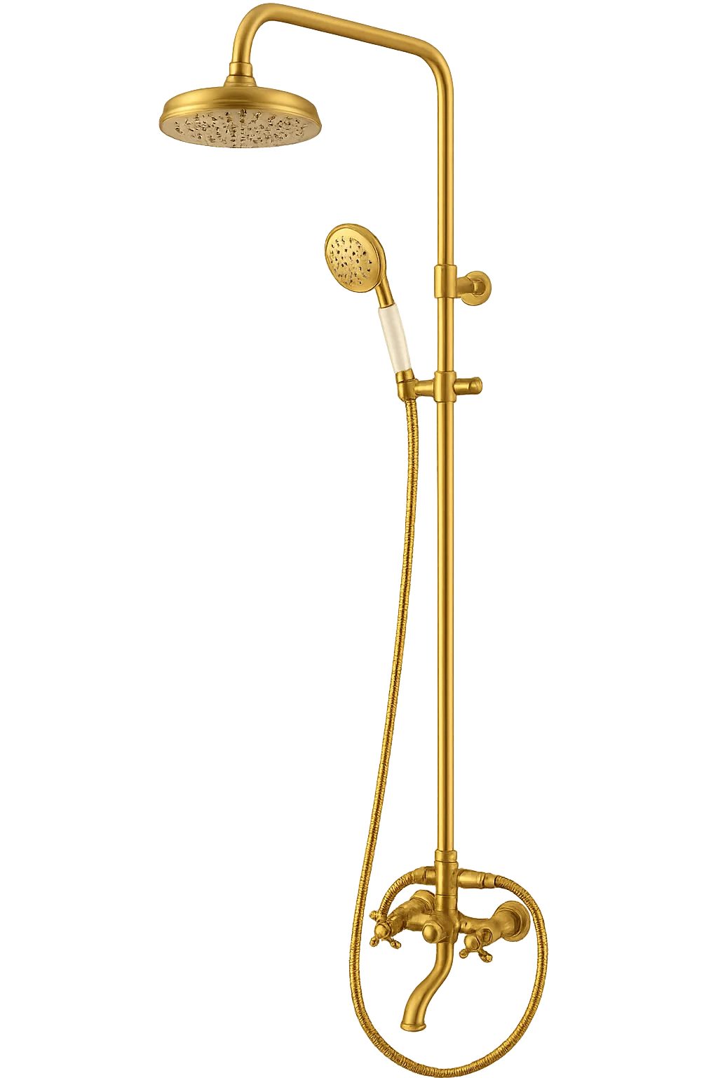 Colonne de douche haut de gamme dorée