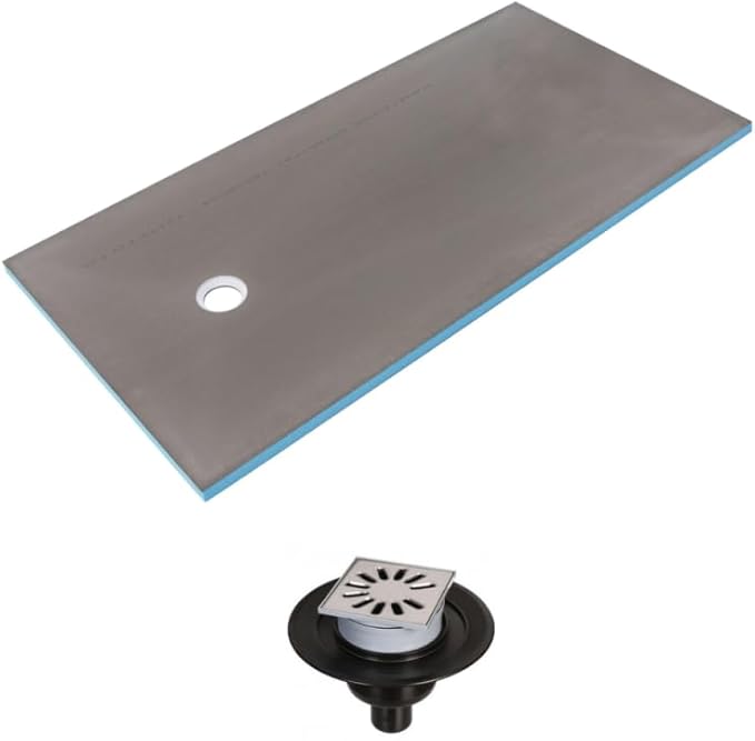 Receveur WEDI Fundo Primo 140 x 90 à carreler avec bonde verticale